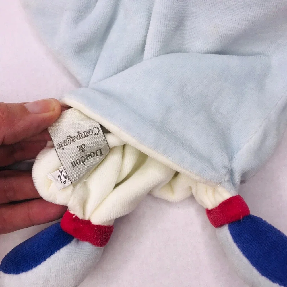 Dou Dou Teddy Bear Blue Musical Note Paris Red Nunu Teether Security Puppet